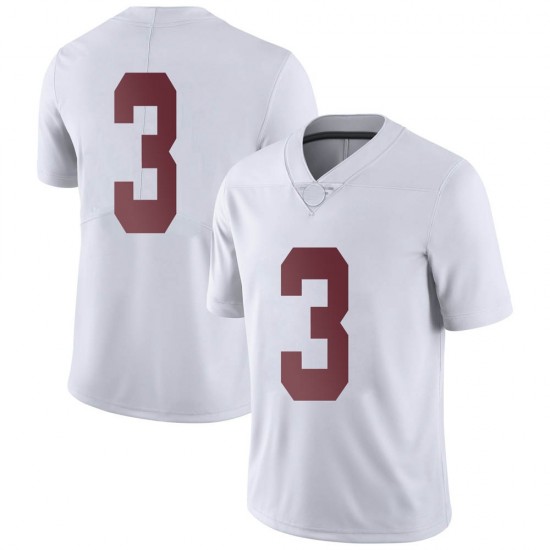 Alabama Crimson Tide Men's Xavier Williams #9 No Name White NCAA Nike Authentic Stitched College Football Jersey AO16K36ES